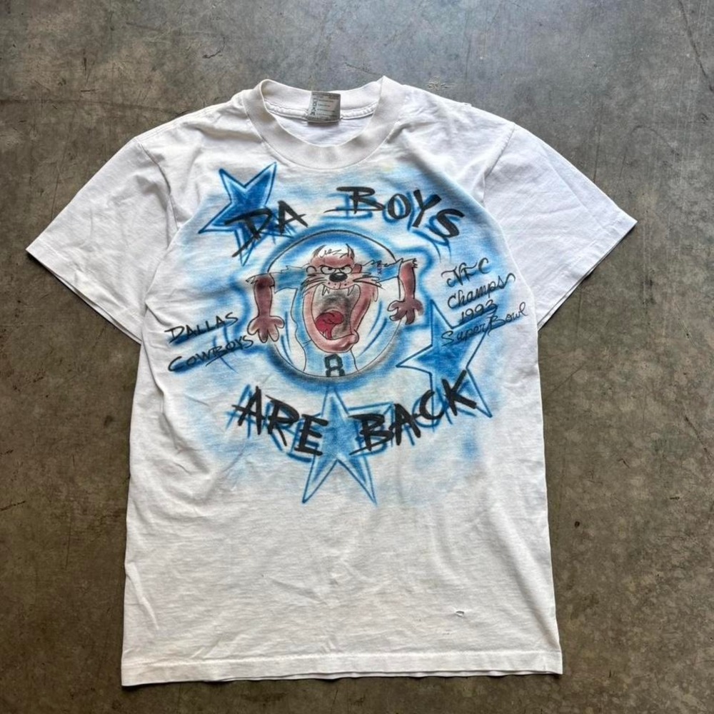 Vintage Dallas Cowboys Super Bowl Air Brush T Shirt Size Large